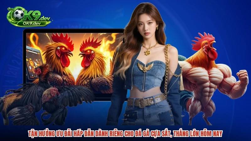 Tận hưởng ưu đãi hấp dẫn dành riêng cho đá gà cựa sắt, thắng lớn hôm nay