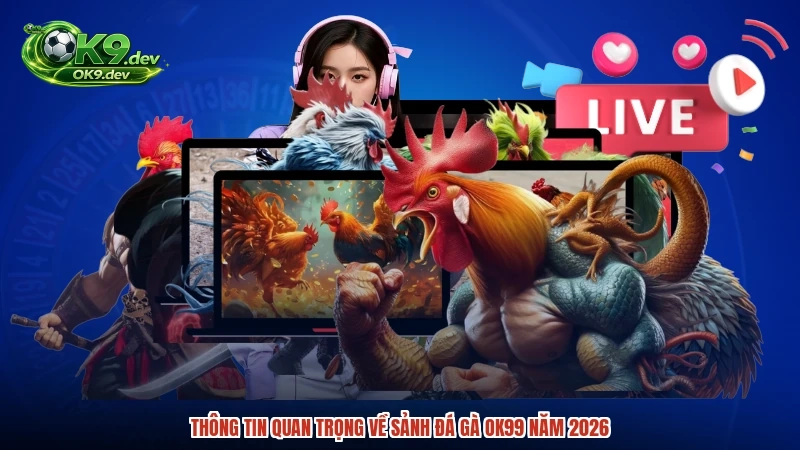 Thông tin quan trọng về sảnh đá gà OK99 năm 2026